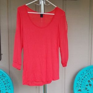 BKE Sheer Sleeve Blouse